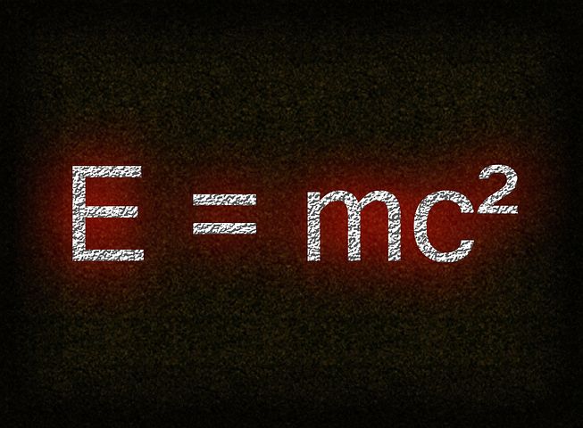 Formule d'équivalence entre la masse et l'énergie (relativité restreinte). Albert Einstein 